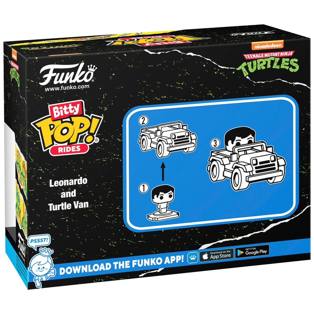 POP! Vinyl: Bitty POP Ride Teenage Mutant Ninja Turtles Leonardo and ...