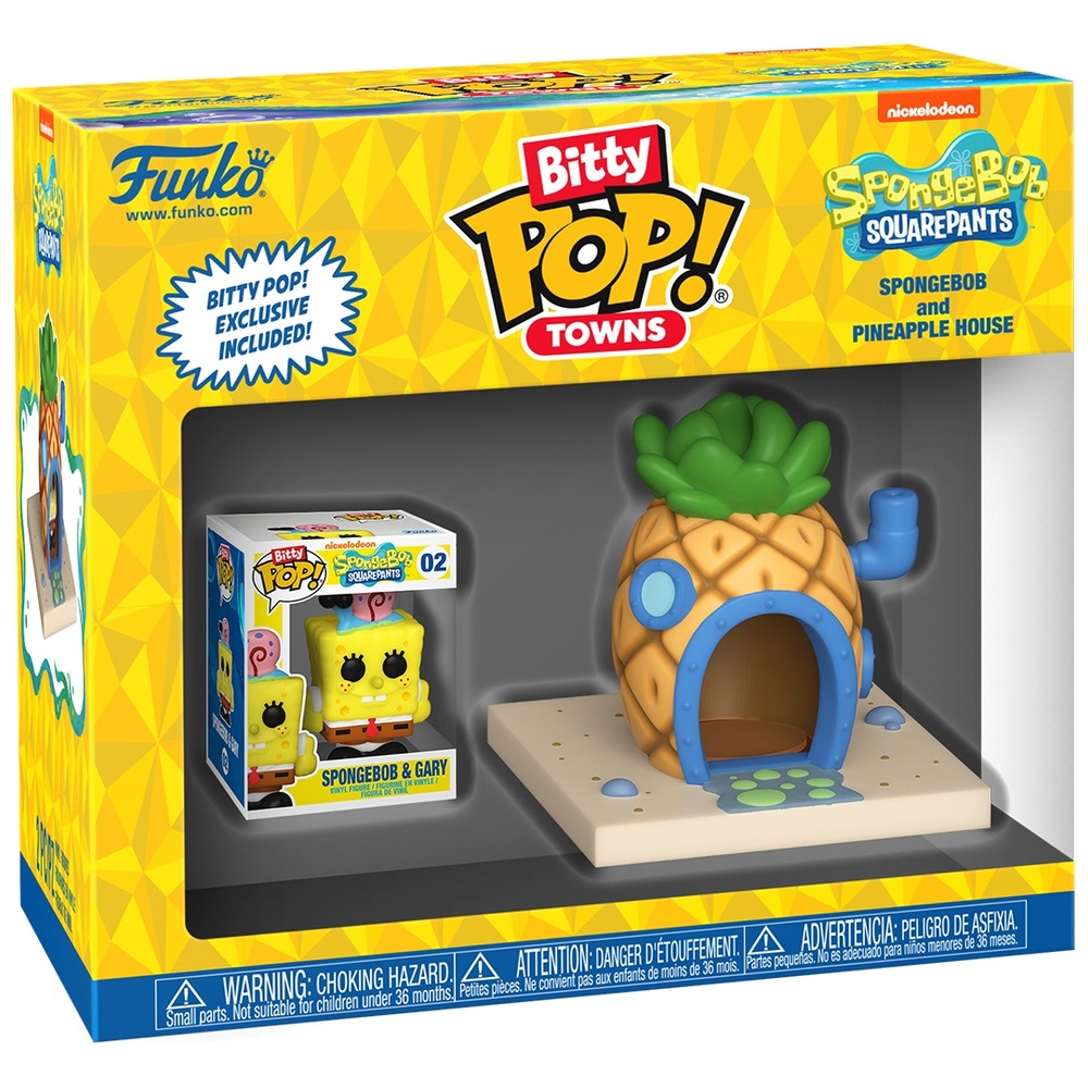 POP! Vinyl: Bitty POP Town SpongeBob and Pineapple House | Smyths Toys UK