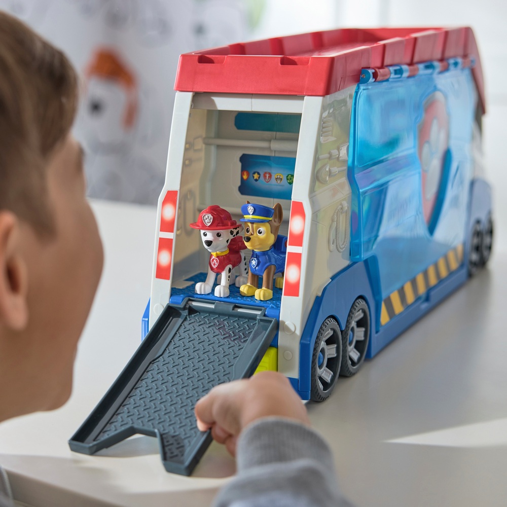 PAW Patrol Bus PAW Patroller 3.0 Fahrzeug mit Sound und Ryder Figur ...