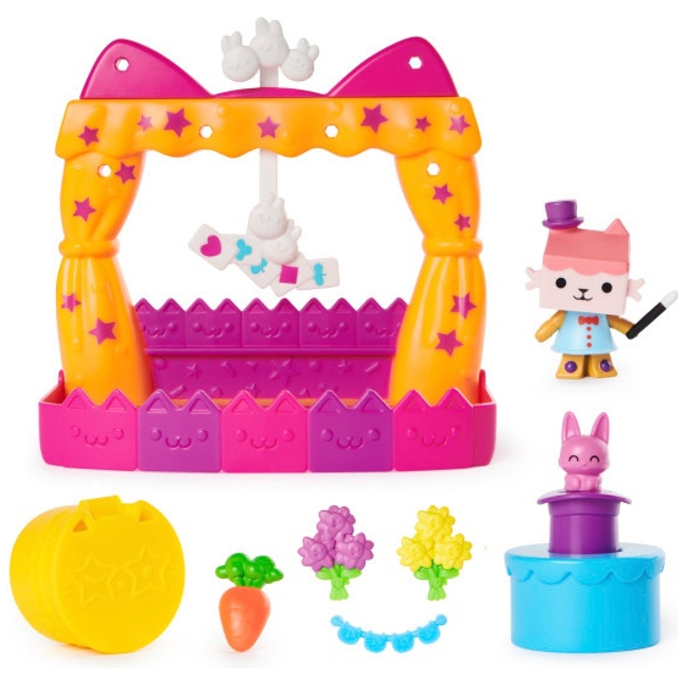 Gabby's Dollhouse Baby Box Cat Talent Show Balcony Playset | Smyths Toys UK