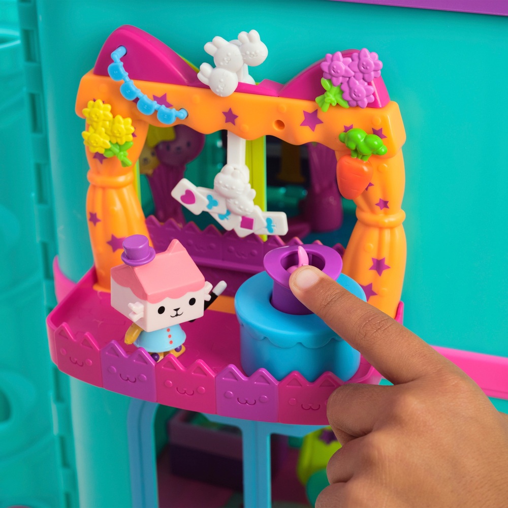 Gabby's Dollhouse Baby Box Cat Talent Show Balcony Playset | Smyths Toys UK