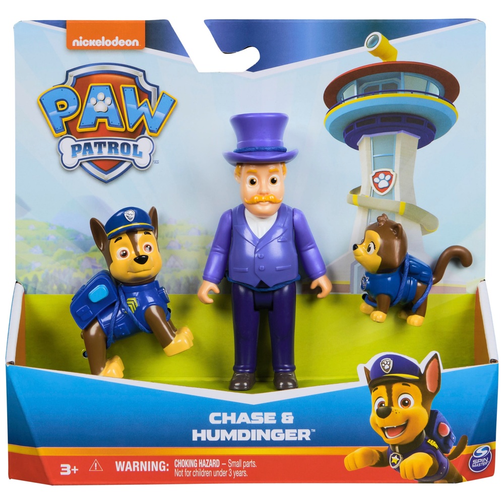 PAW Patrol Figuren-Set mit Hero Pup Chase, Bürgermeister Bewsserwisser ...