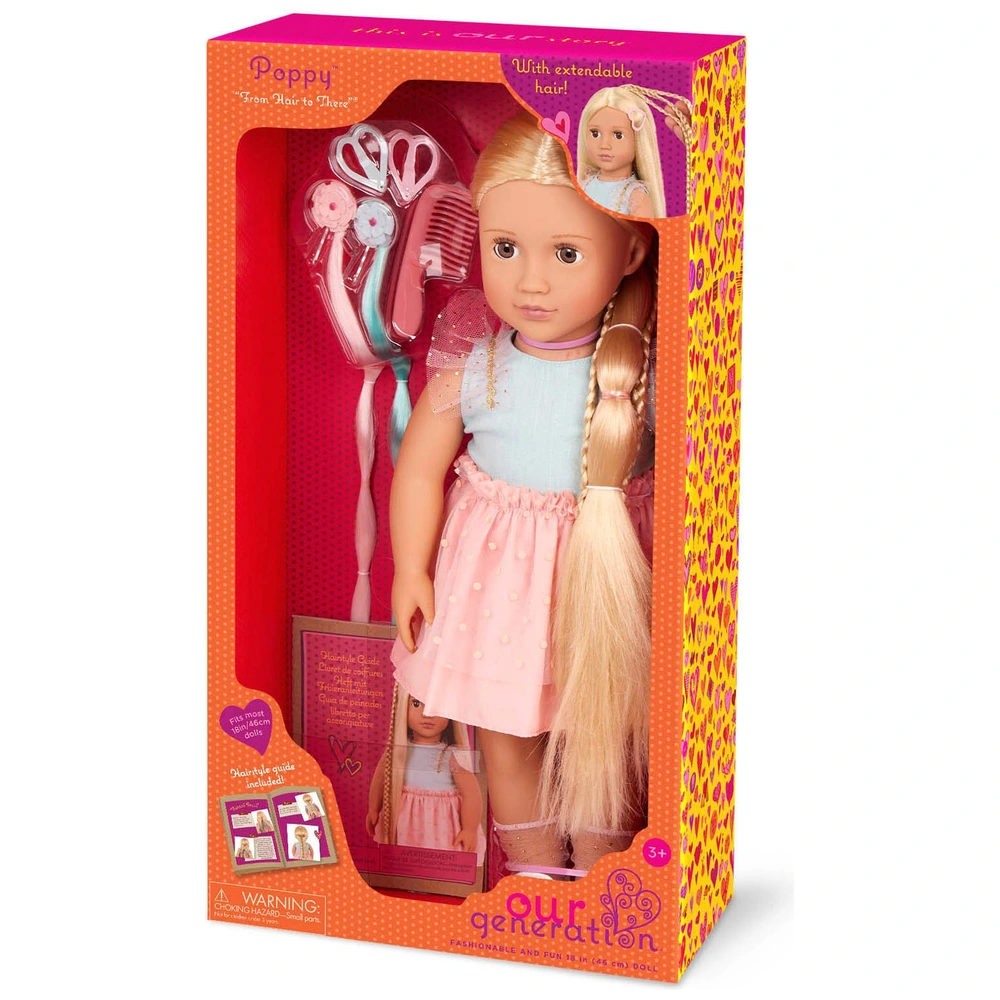 Our Generation Deluxe poppenkleertjes set zomerstyling met Ride the Ra Our Generation Deluxe poppenkleertjes set zomerstyling met Ride the Ra