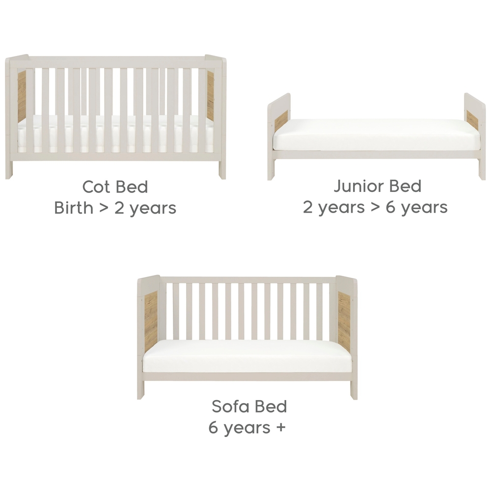 Tutti Bambini Essentials Alba Cot Bed Ecru Smyths Toys UK