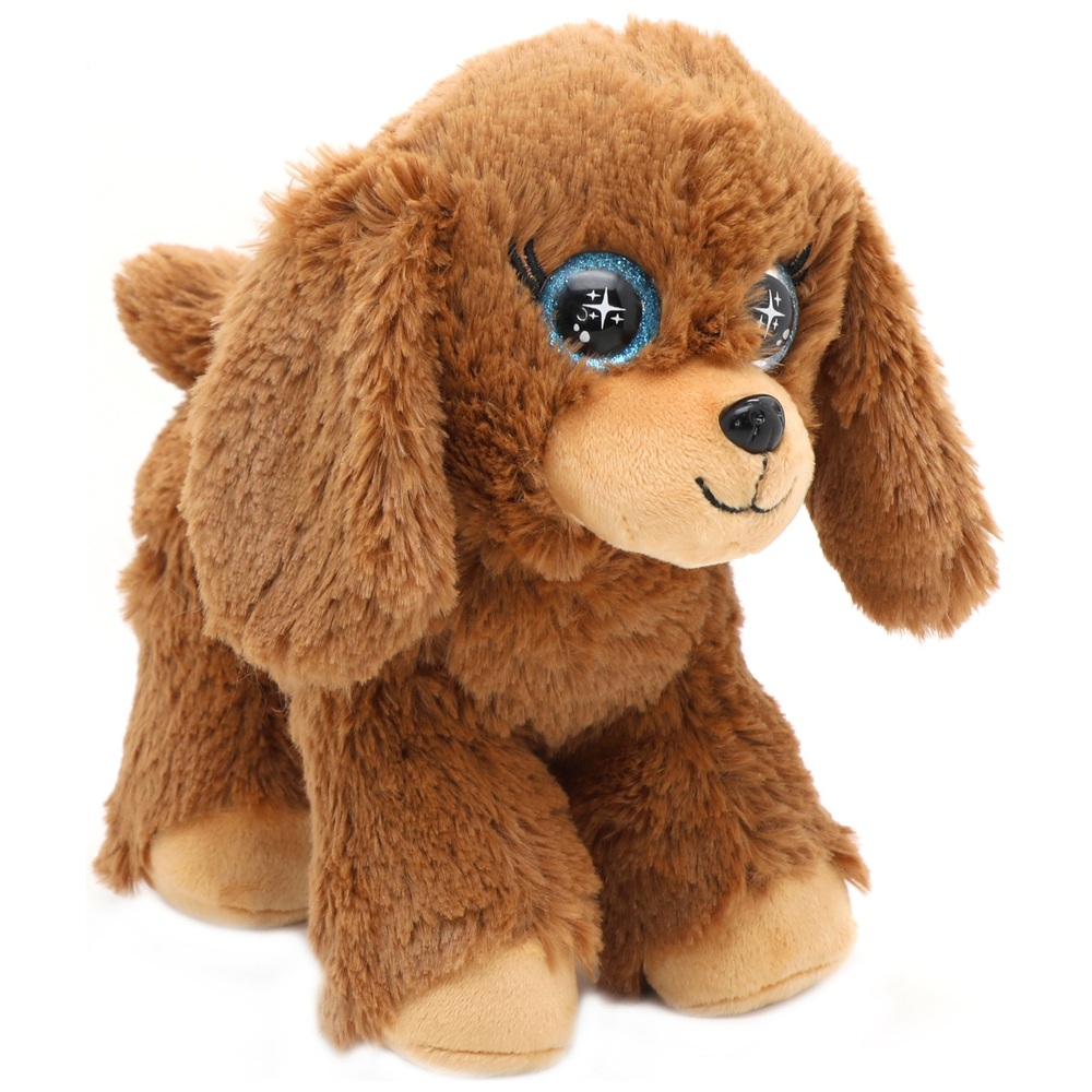 Cutekins Plush Pet Brown Puppy Soft Toy with Matching Designer Carry Bag 20cm Smyths Toys UK