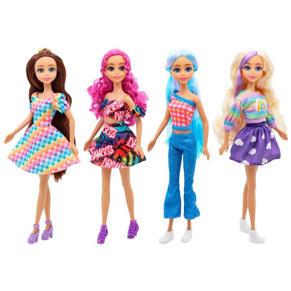 Toddmomy - Lot De 6 Mini Mannequins Pour Robes De Poupées - Supports Présentation Noir