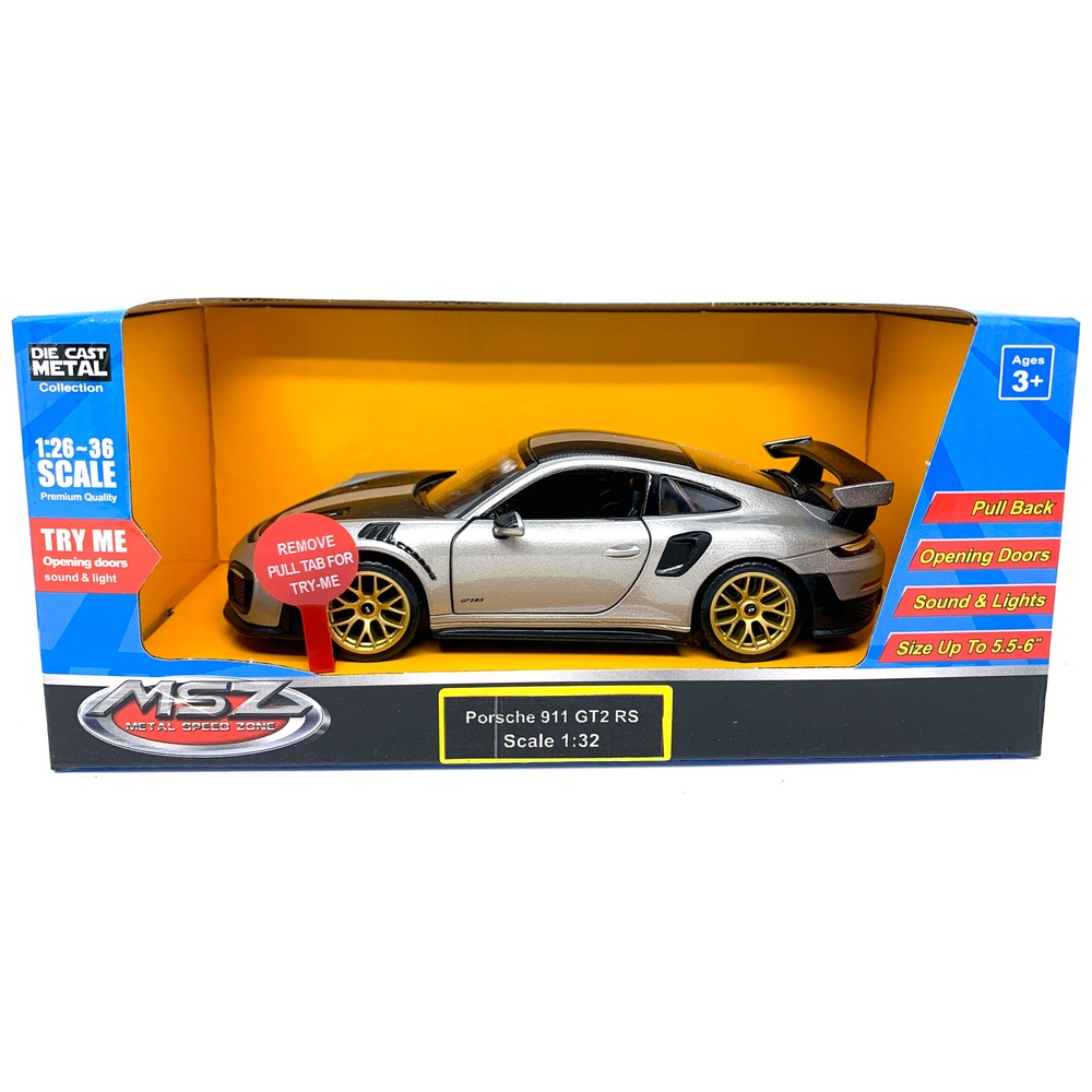 1 32 Porsche 911 GT2 RS WP Pull Back Diecast Car Smyths Toys UK