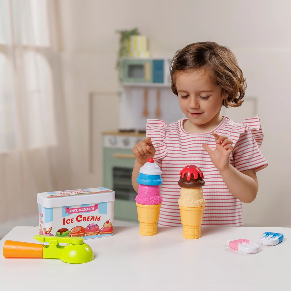 Kitchen Corner Scoop Play Magnetic Ice Cream Set 10 Pieces - Main Image