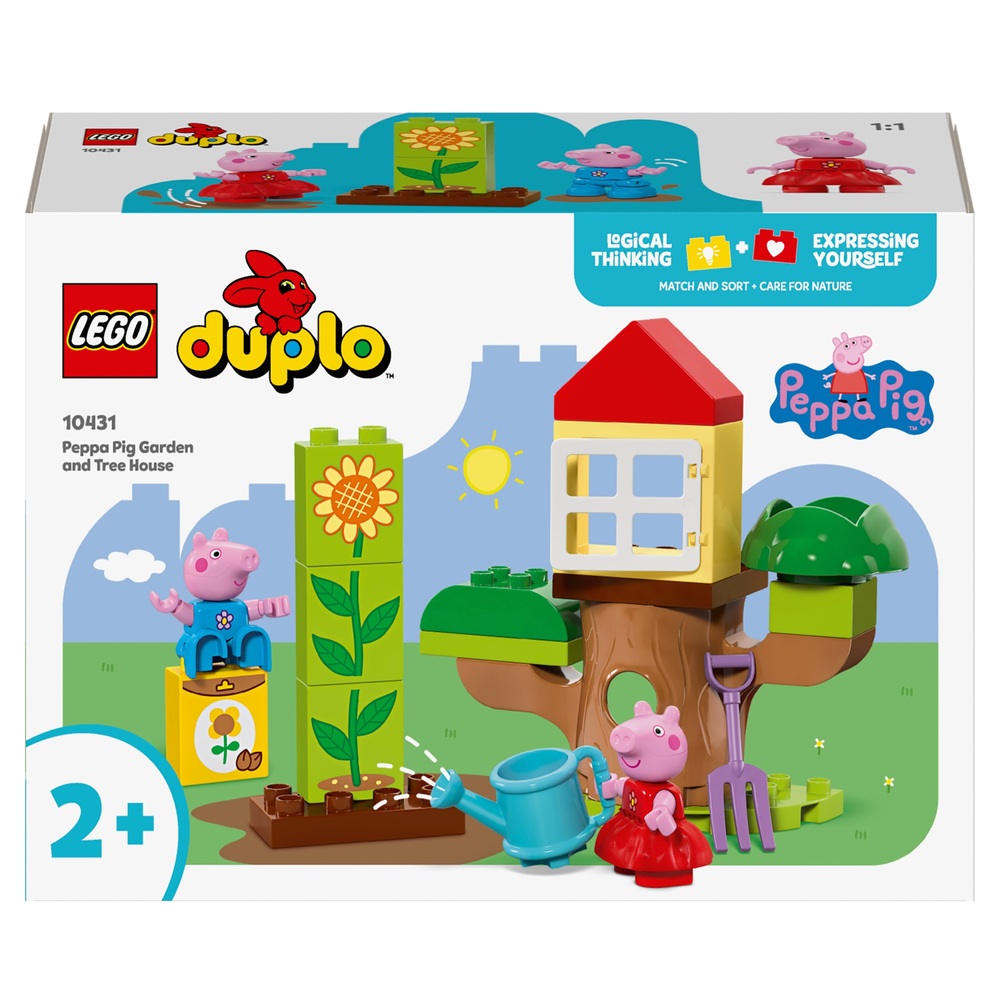 LEGO DUPLO 10431 Peppa Pig Garden and Tree House Set Smyths Toys UK