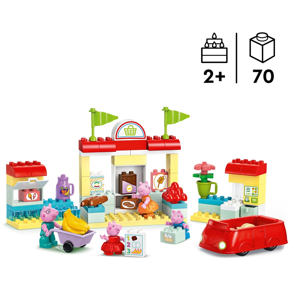 LEGO DUPLO 10434 Peppa Pig Supermarket Set | Smyths Toys UK