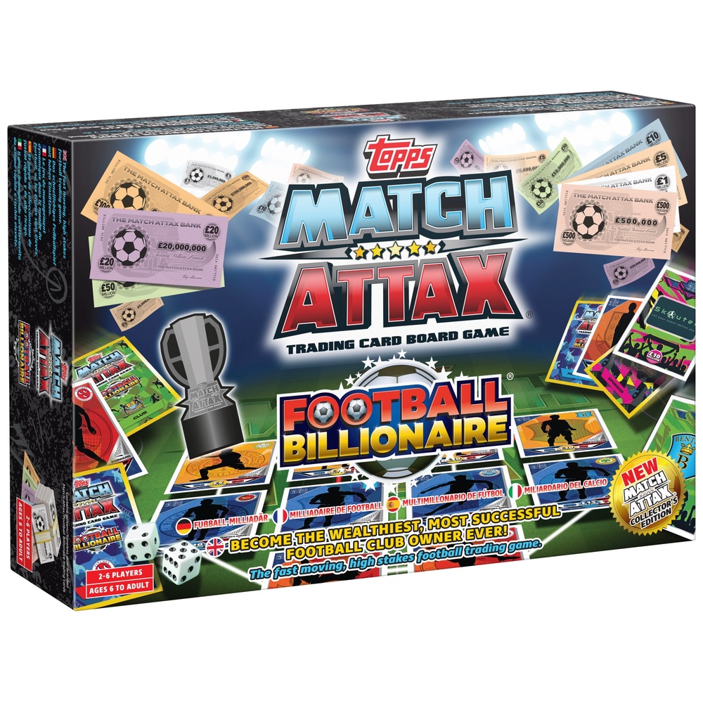 Topps Match Attax Football Billionaire Board Game | Smyths Toys UK