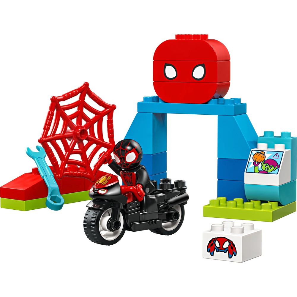 LEGO DUPLO 10424 Marvel L’Aventure en Moto de Spin | Smyths Toys France