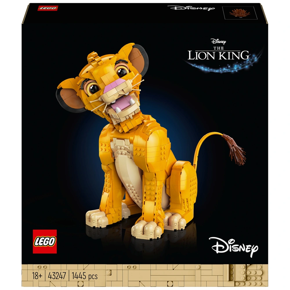 simba LEGO Disney 43247 The Lion King Young Simba the Lion King Set for Adults |  Smyths Toys UK