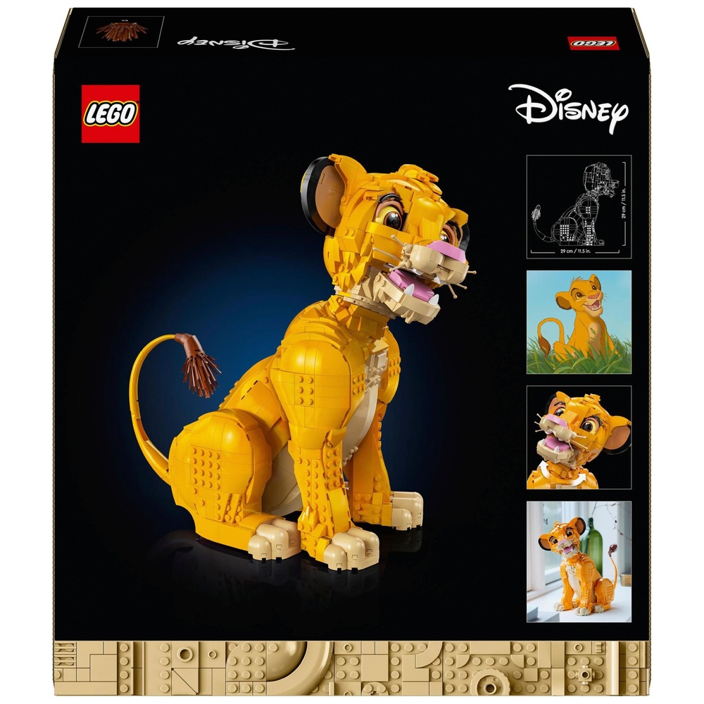 LEGO Disney 43247 Young Simba the Lion King Set for Adults | Smyths Toys UK