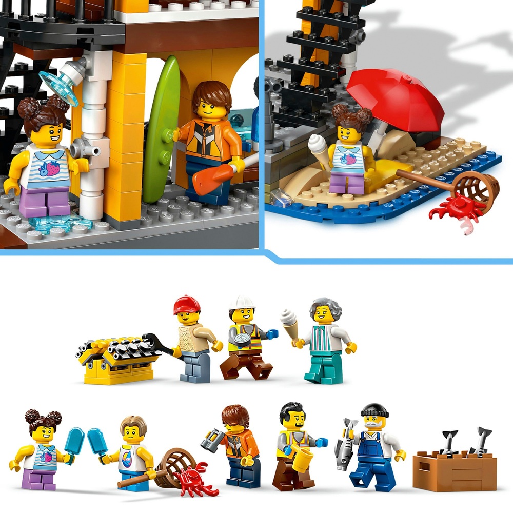 LEGO City 60422 Seaside Harbor with Cargo Ship Set | Smyths Toys UK