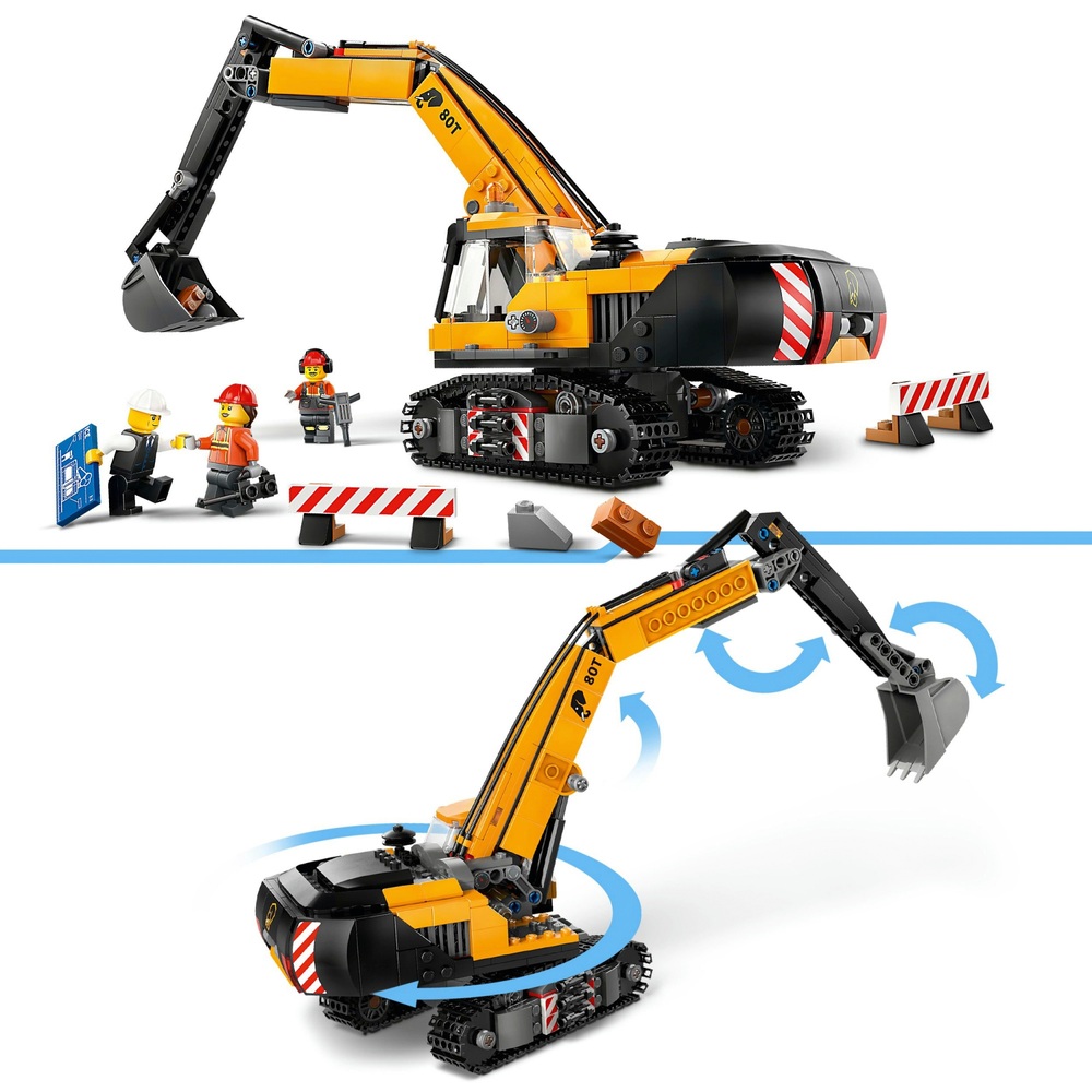 LEGO City 60420 Construction Excavator Set | Smyths Toys UK