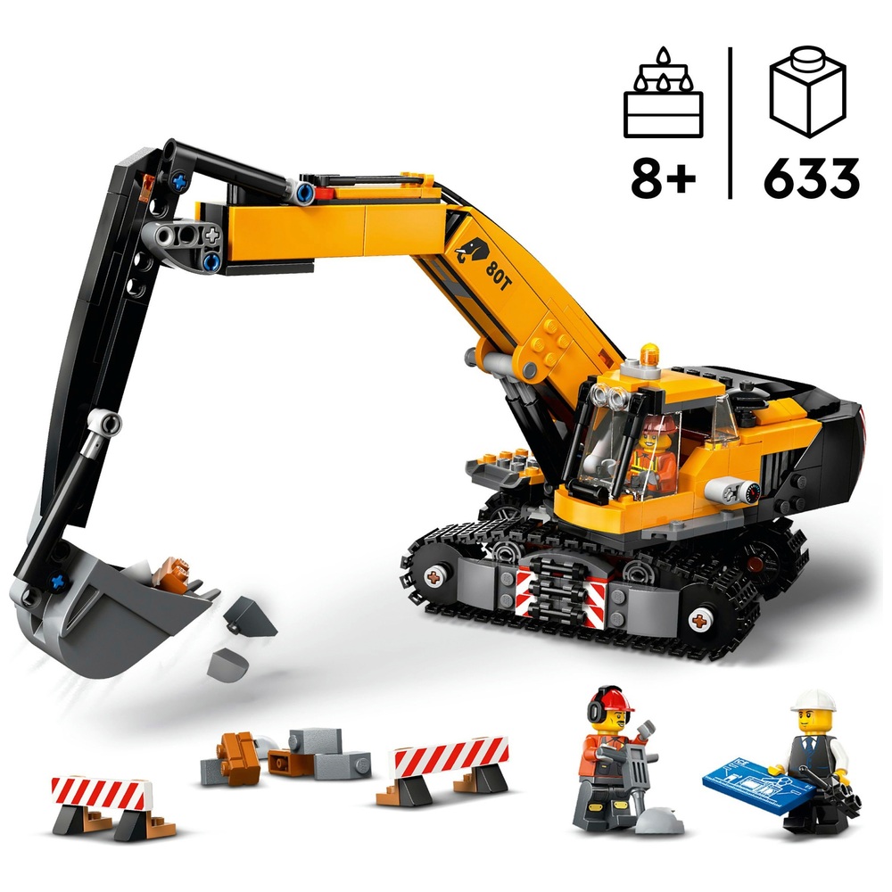 LEGO City 60420 Construction Excavator Set | Smyths Toys UK