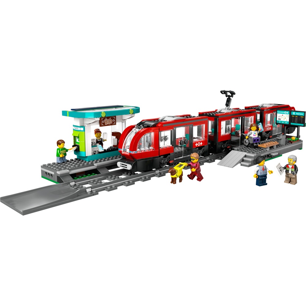 LEGO City 60423 Trains Downtown Streetcar and Station Set Smyths Toys Ireland