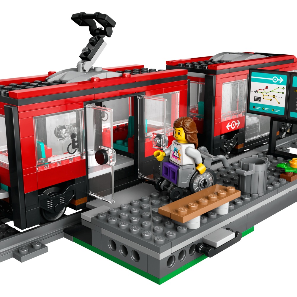 LEGO City 60423 Downtown Streetcar Station Tram Set Smyths Toys UK