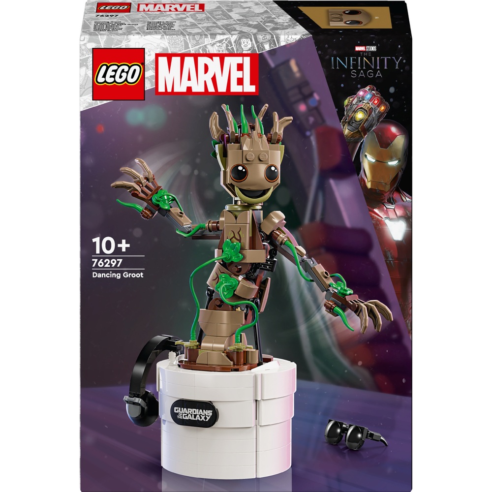 LEGO Marvel 76297 Guardians of the Galaxy Dancing Groot Set | Smyths ...