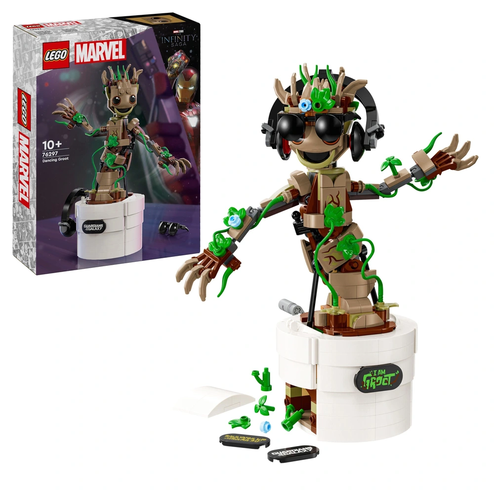LEGO Marvel 76297 Guardians of the Galaxy Dancing Groot Set
