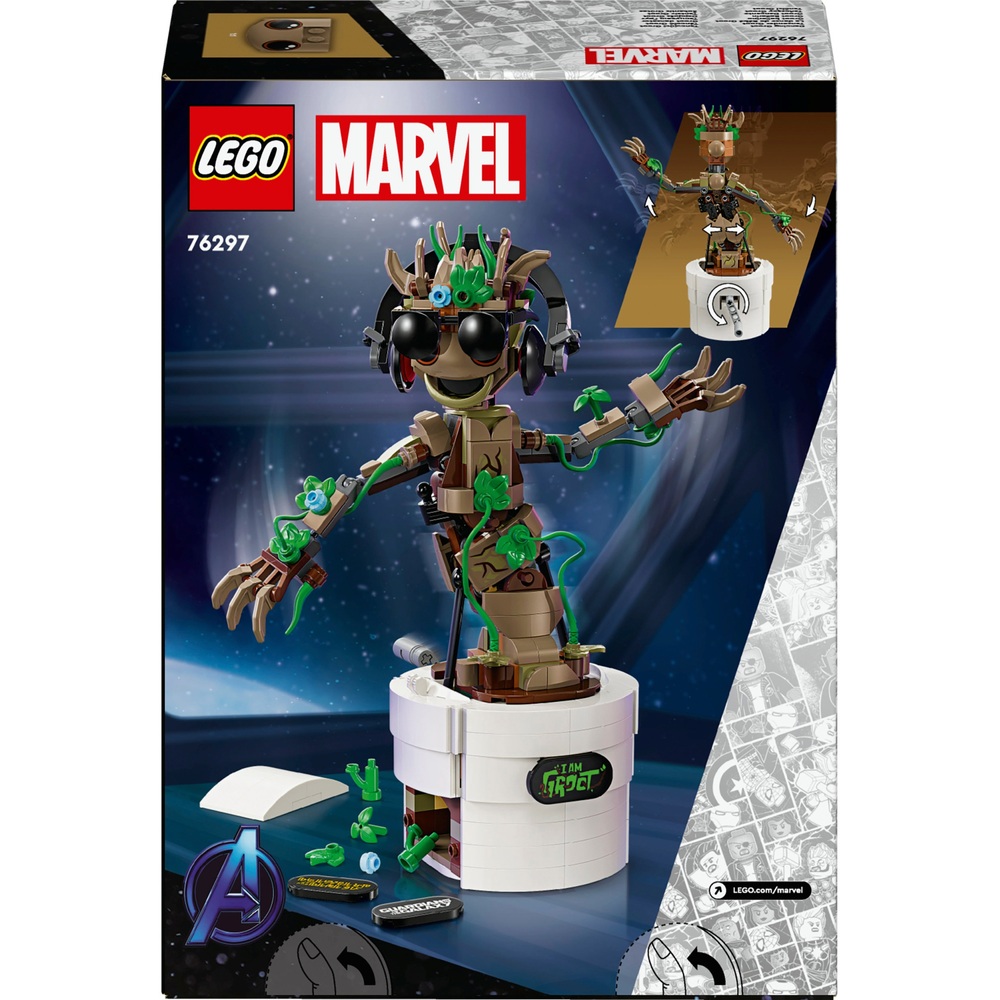 LEGO Marvel 76297 Dancing Groot Set | Smyths Toys UK