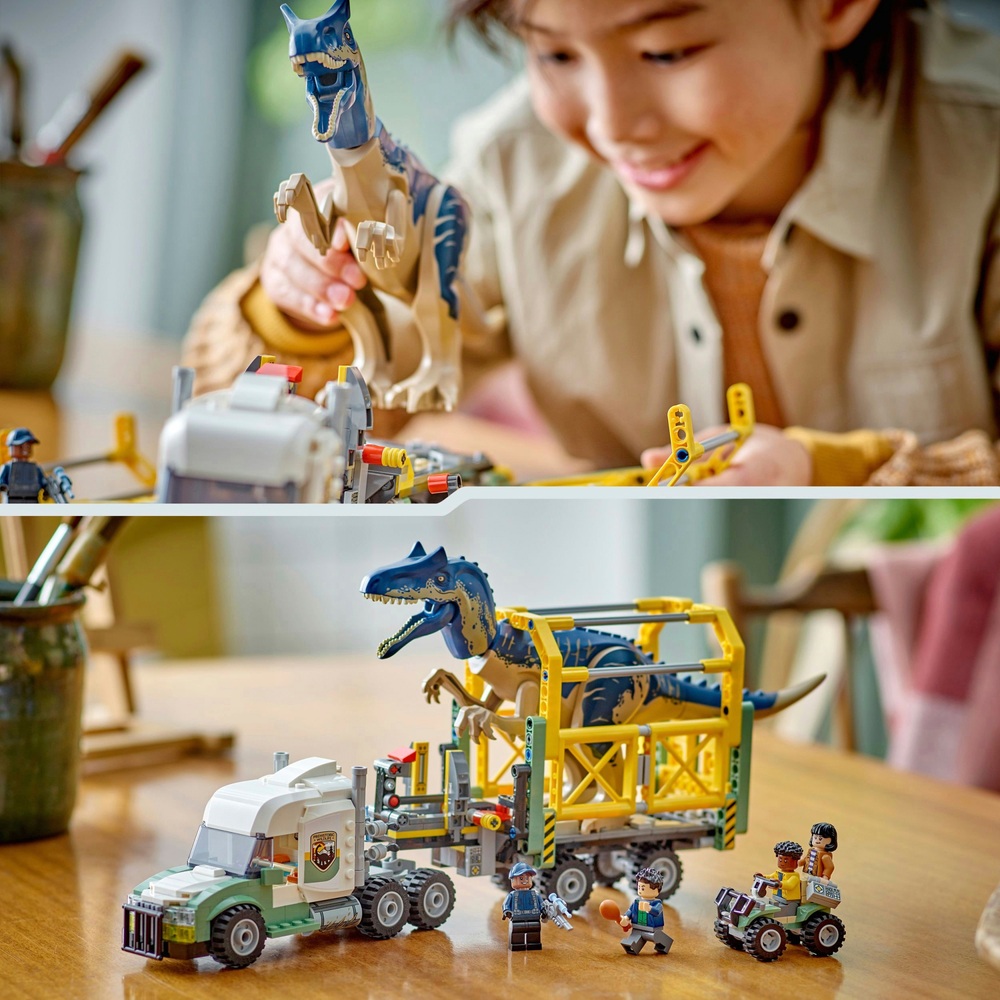 LEGO Jurassic World 76966 Dinosaur Missions: Allosaurus Transport Truck ...