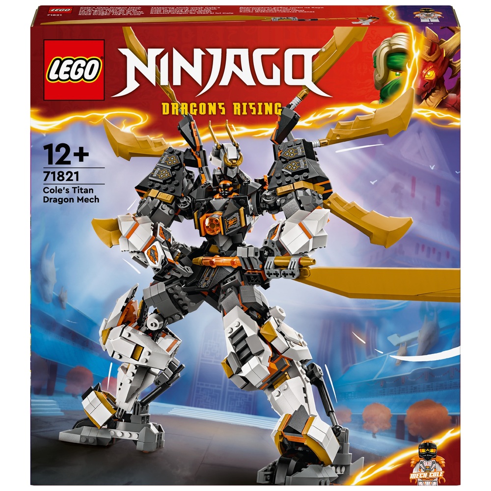 LEGO NINJAGO 71821 Cole’s Titan Dragon Mech Set | Smyths Toys UK