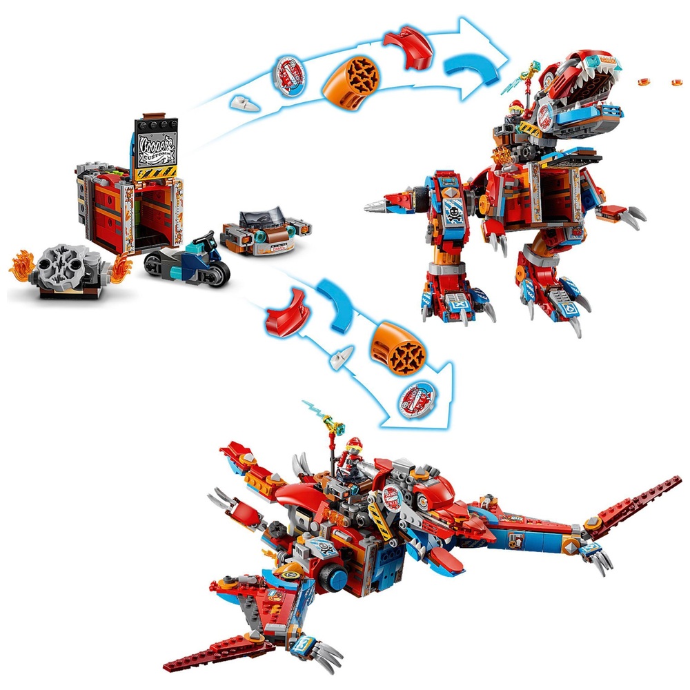 LEGO DREAMZzz 71484 Cooper’s Robot Dinosaur C-Rex Set | Smyths Toys UK