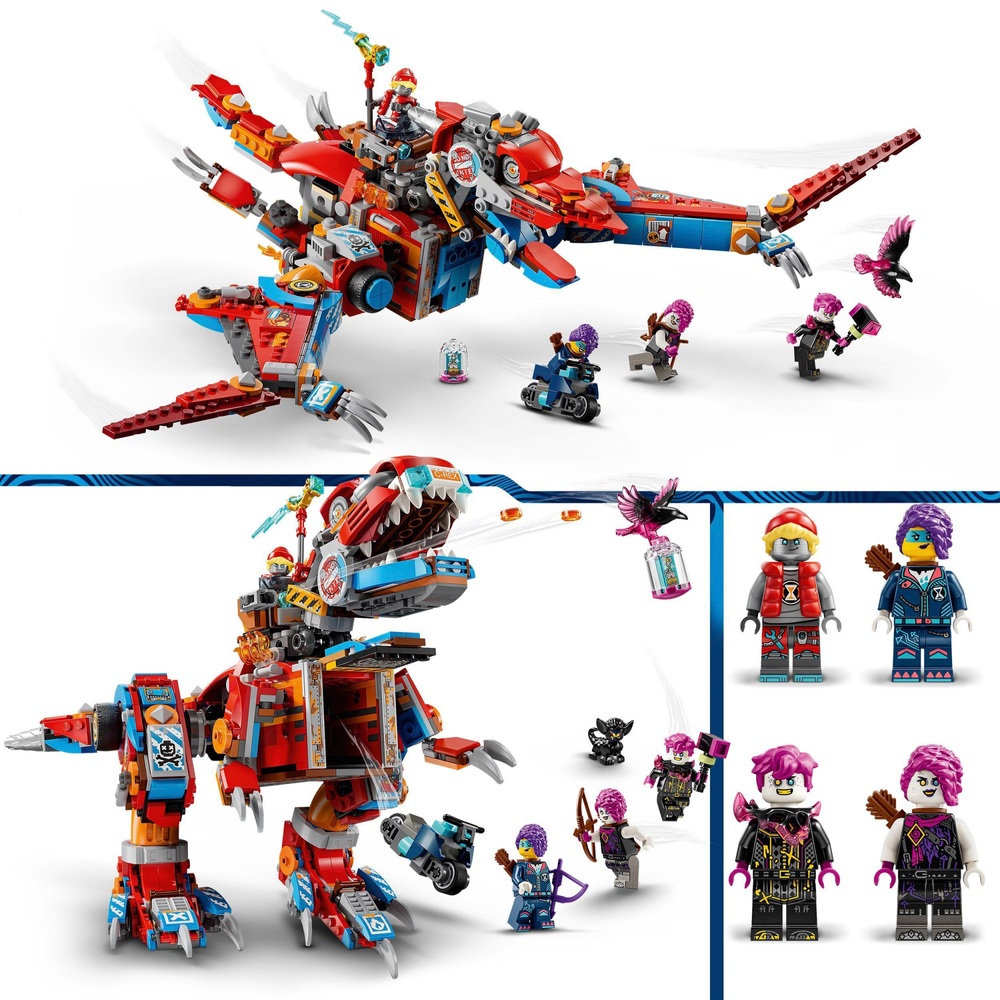 LEGO DREAMZzz 71484 Cooper’s Robot Dinosaur C-Rex Set | Smyths Toys UK