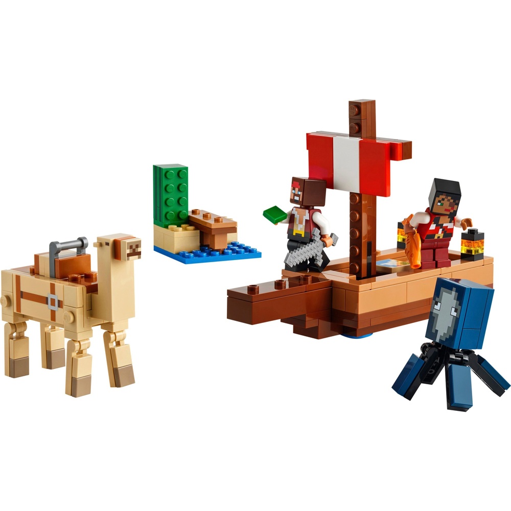 LEGO Minecraft 21259 The Pirate Ship Voyage Set | Smyths Toys UK