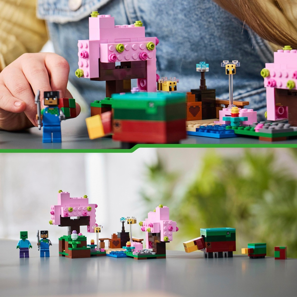 LEGO Minecraft 21260 The Cherry Blossom Garden Set | Smyths Toys UK