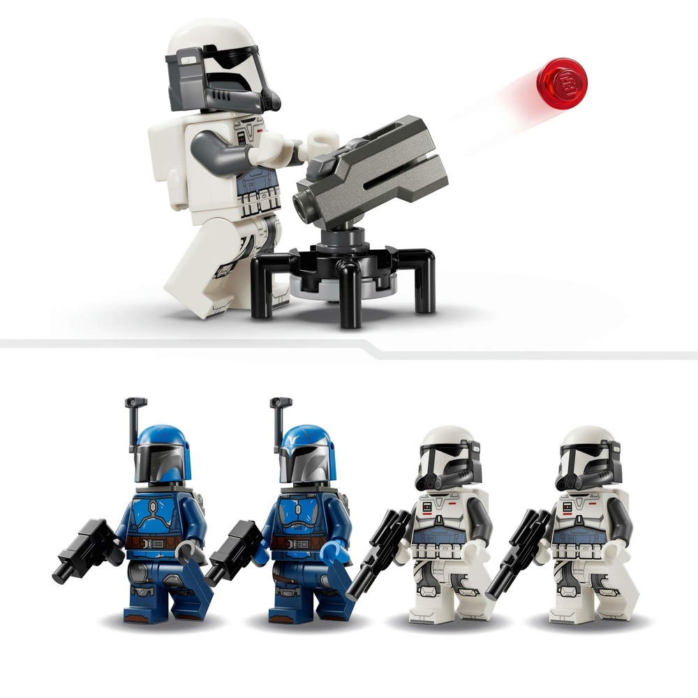 LEGO Star Wars 75373 The Mandalorian: Ambush on Mandalore Battle Pack ...