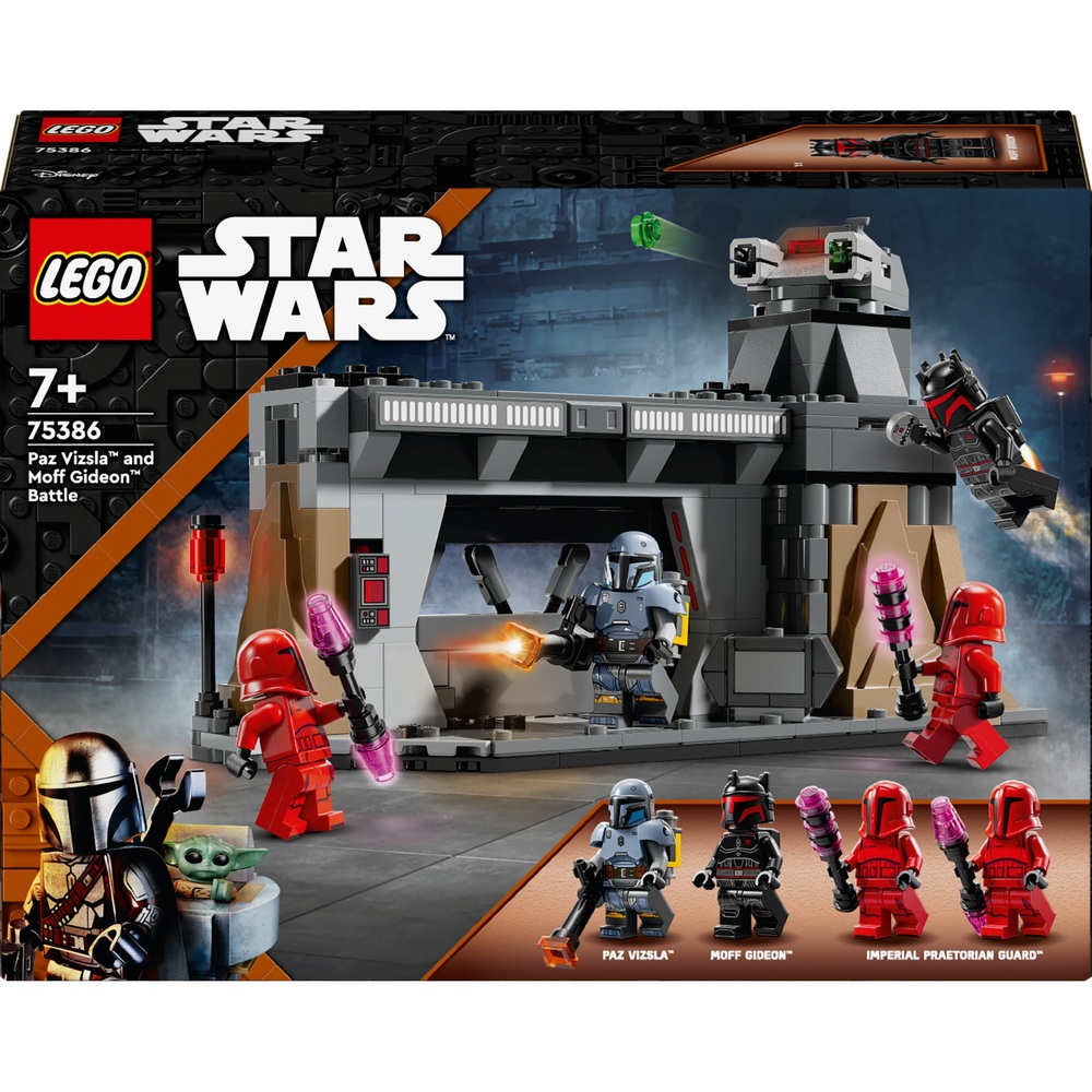 LEGO Star Wars 75386 The Mandalorian Paz Vizsla and Moff Gideon Battle ...