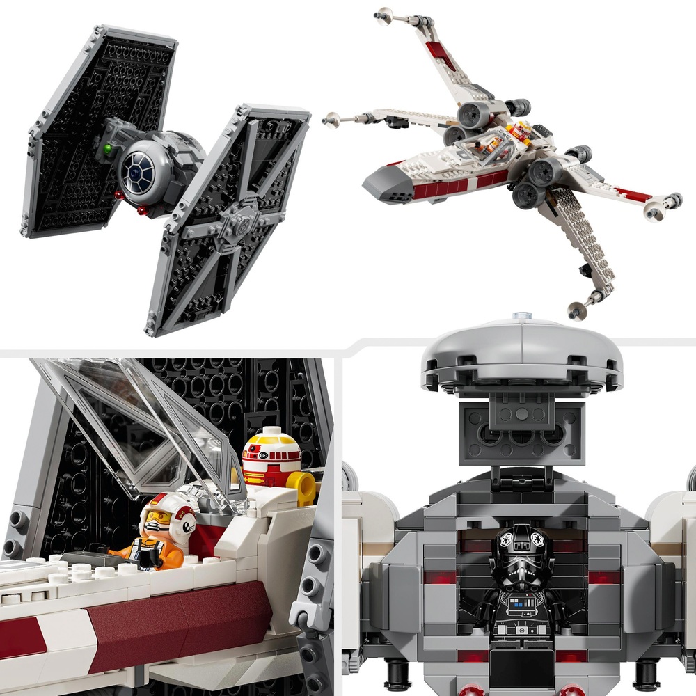 LEGO Star Wars 75393 Rebuild the Galaxy TIE Fighter & X-Wing Mash-up ...