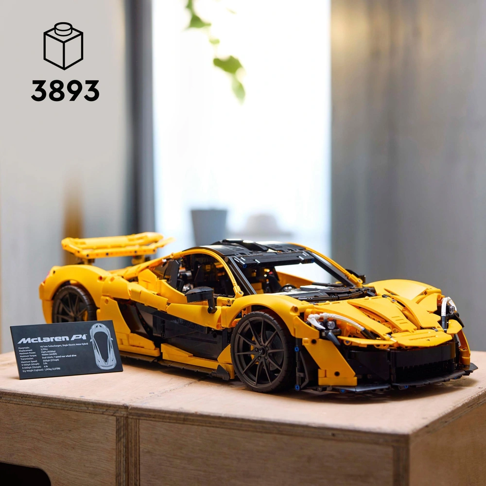 LEGO Technic 42172 McLaren P1 Car Model Set for Adults Smyths
