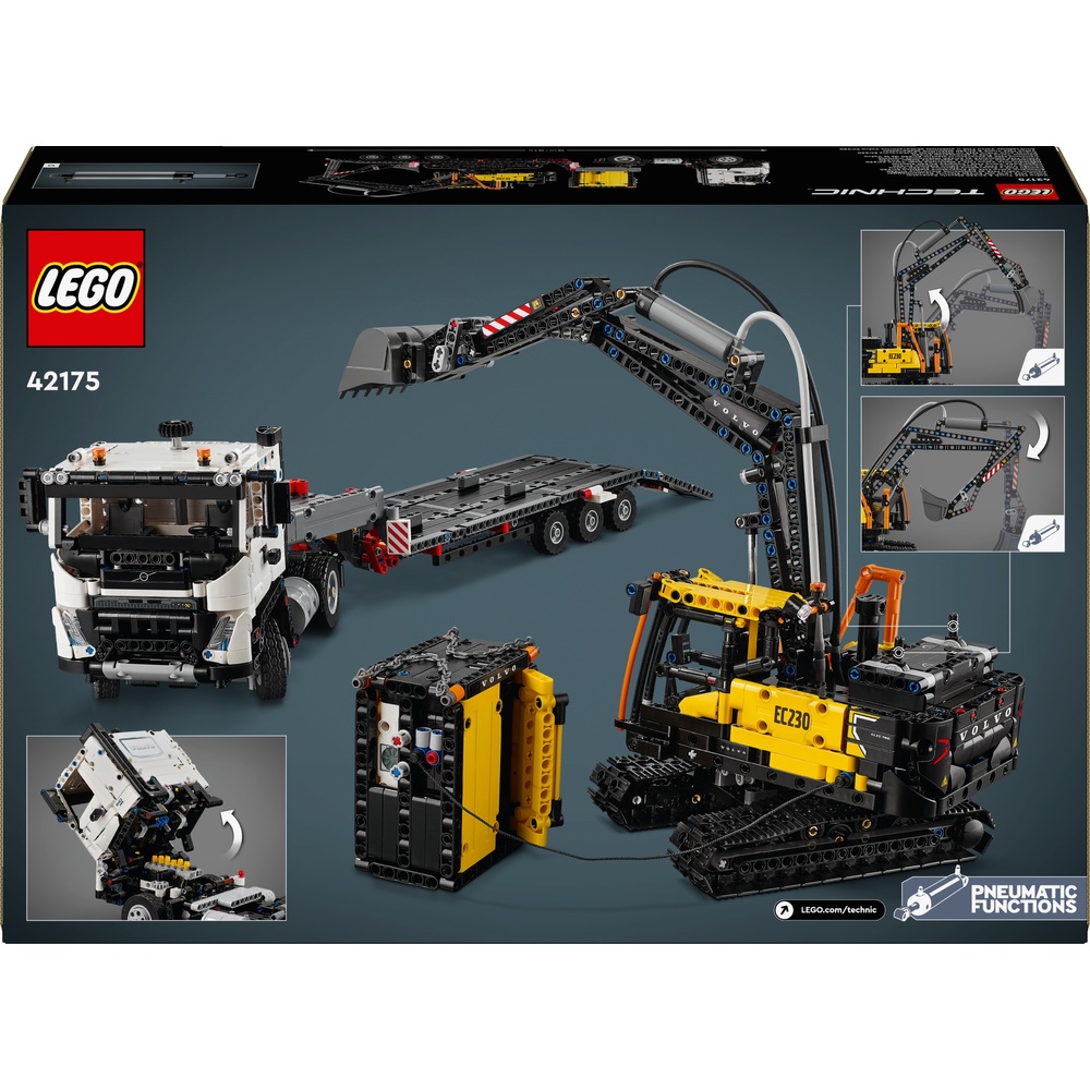 Lego Technic 42175 Volvo Fmx Truck And Ec230 Electric Excavator Set