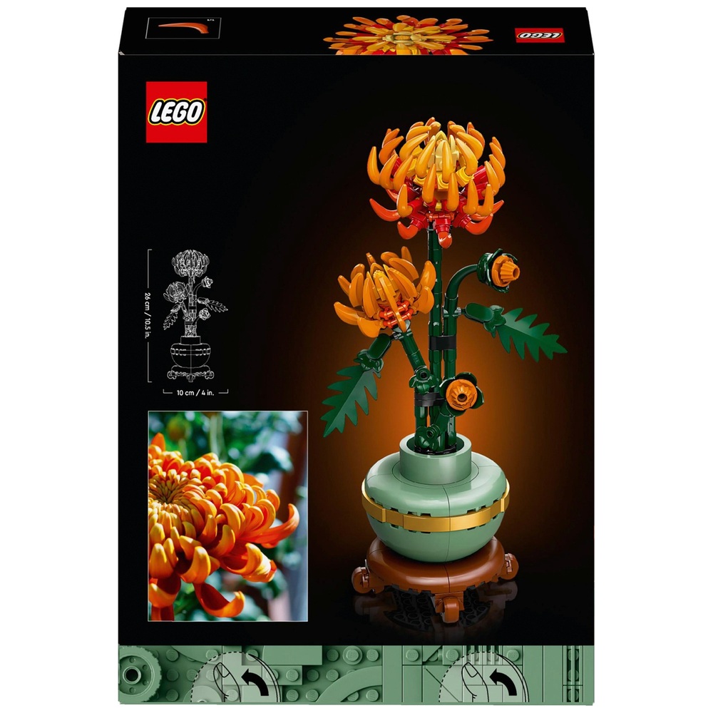 LEGO Icons 10368 Chrysanthemum Flower Set for Adults | Smyths Toys UK