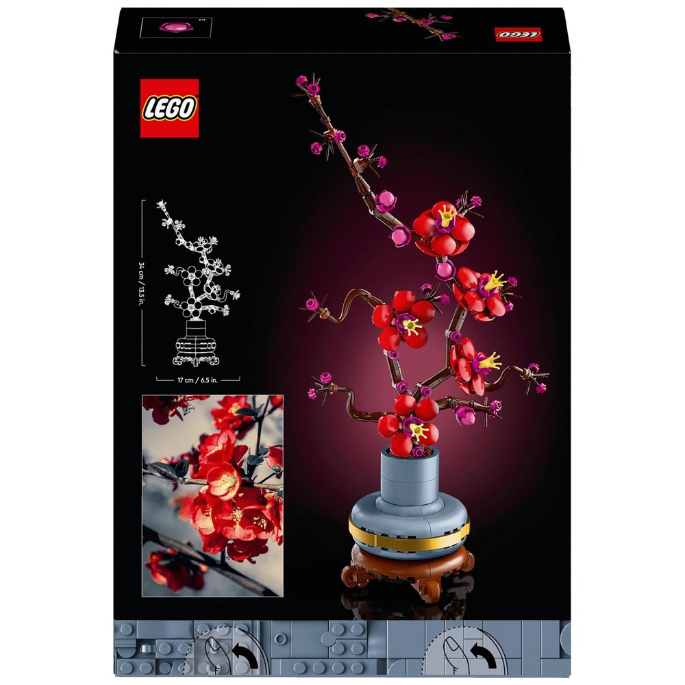 LEGO Icons 10369 Plum Blossom Flower Building Set for Adults | Smyths ...