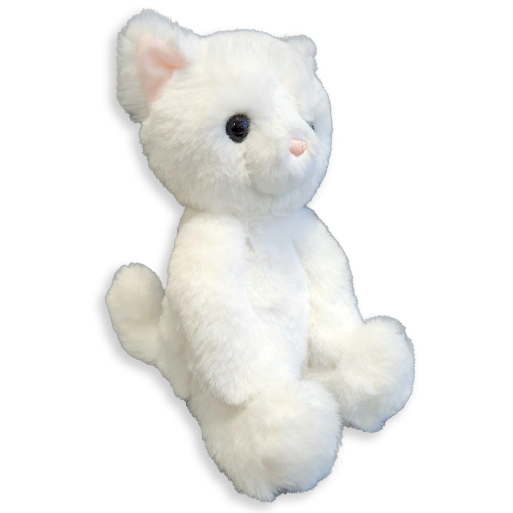 World s Softest Plush 25cm White Kitten Smyths Toys UK