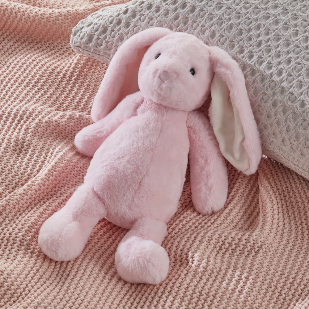 World s Softest Plush 40cm Pink Bunny Smyths Toys UK