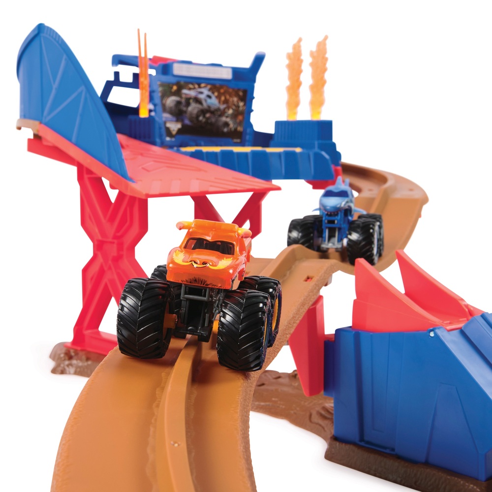 Monster Jam Supercharge Speedway Playset | Smyths Toys UK