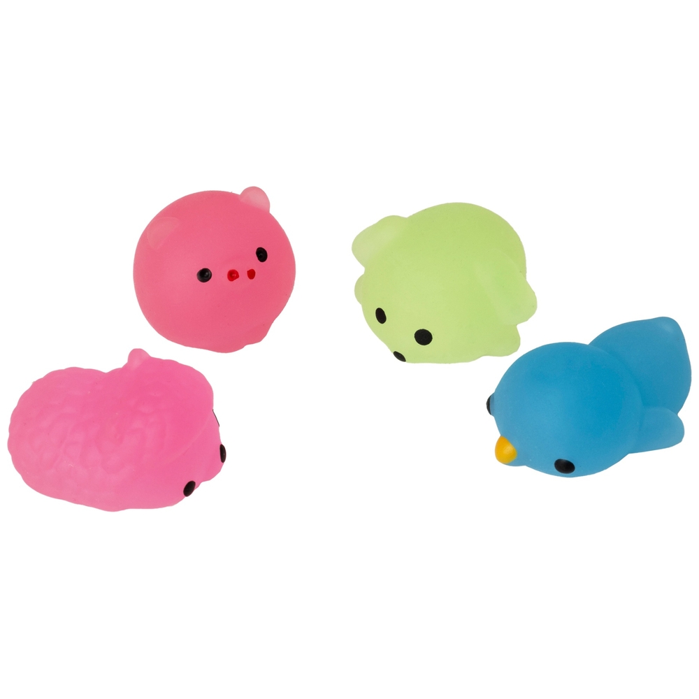 Squish Meez glow in the dark Mini-Quetschtier sortiert | Smyths Toys ...