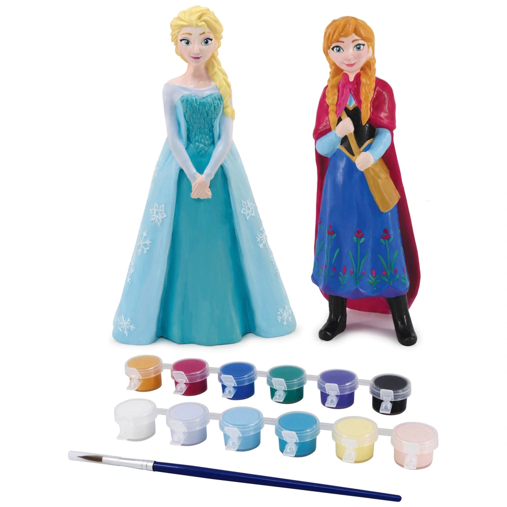 Paint Your Own - Disney La Reine des Neiges Elsa et Anna à Peindre | Smyths  Toys France