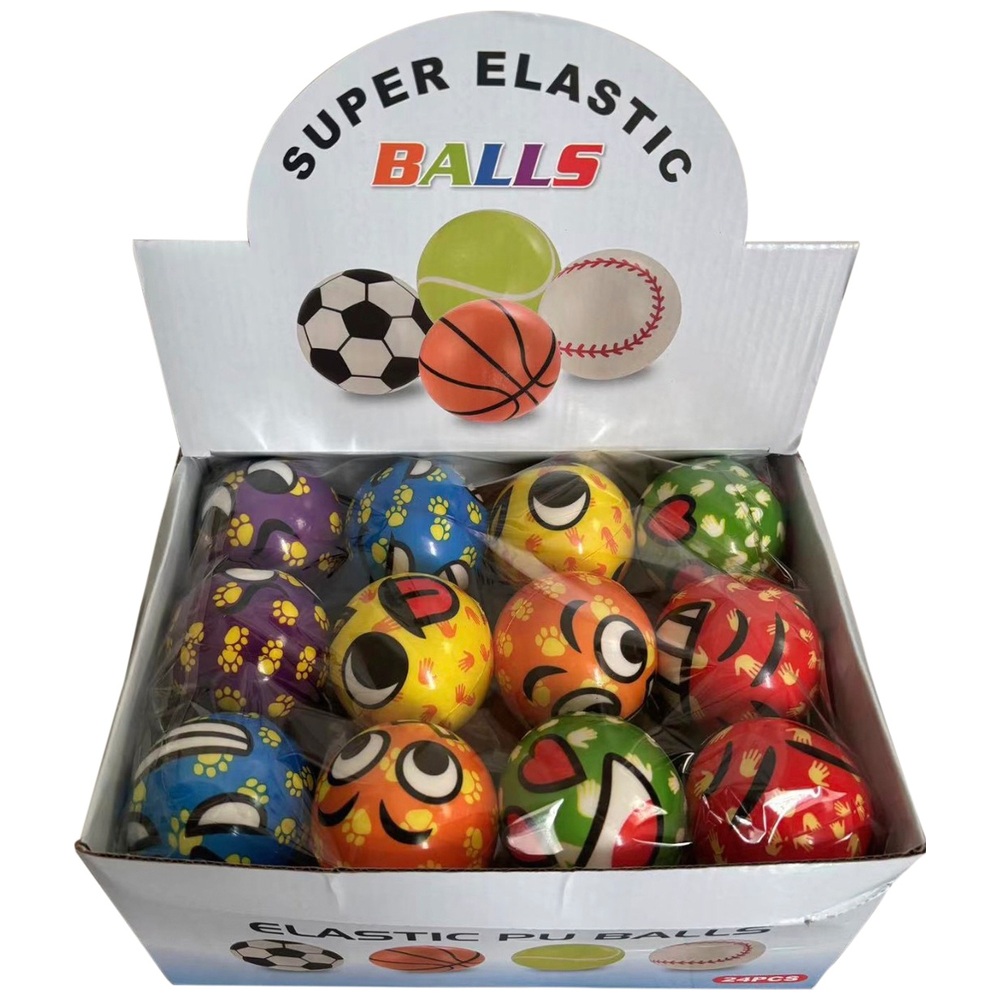 63mm Hi Bouncing Emoji Ball Smyths Toys UK