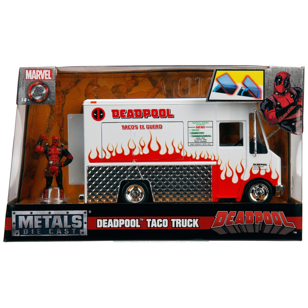 1 24 Marvel Deadpool Taco Truck Set Smyths Toys UK