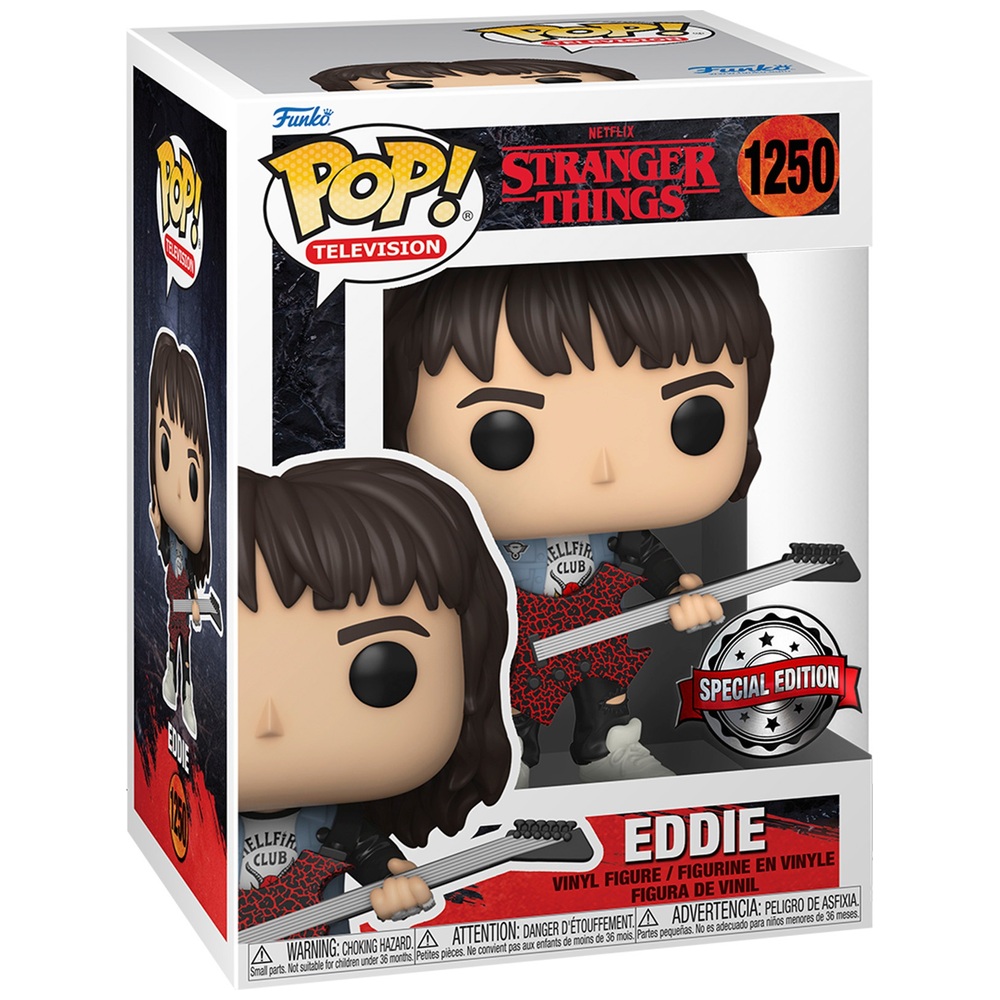 POP! Vinyl 1250: Netflix Stranger Things Eddie with Guitar | Smyths Toys UK