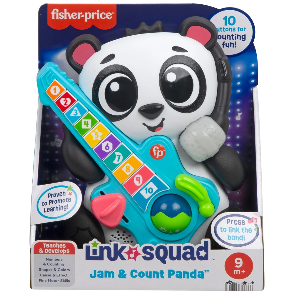 Fisher-Price Toy Link Squad Jam Count Panda Smyths Toys Ireland