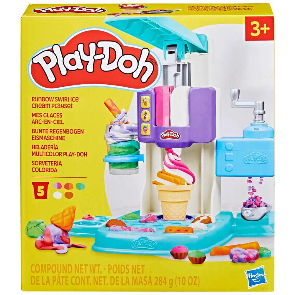 Play-Doh Playset Rainbow Swirl Ice Cream Parlour Smyths Toys Ireland