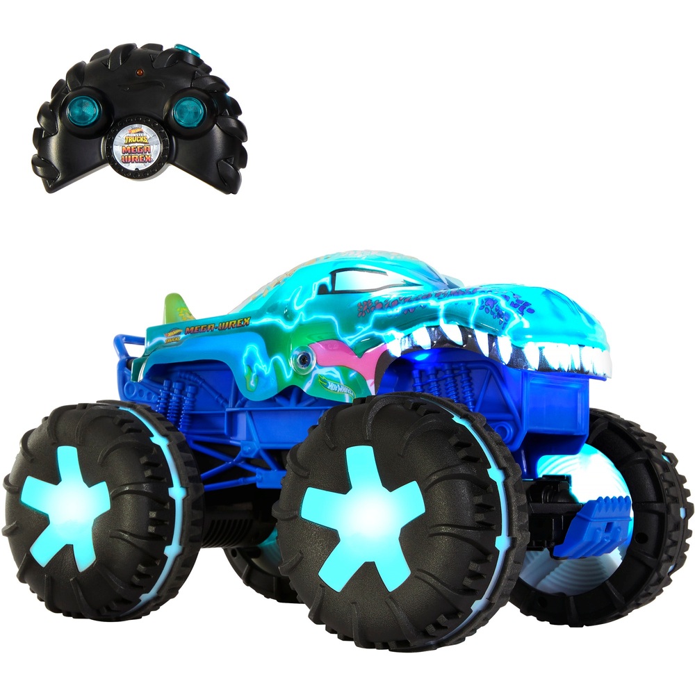 Hot Wheels Monster Trucks Remote Control Mega Wrex Alive 1:15 Scale ...